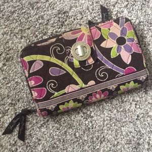 Vera Bradley turn lock wallet